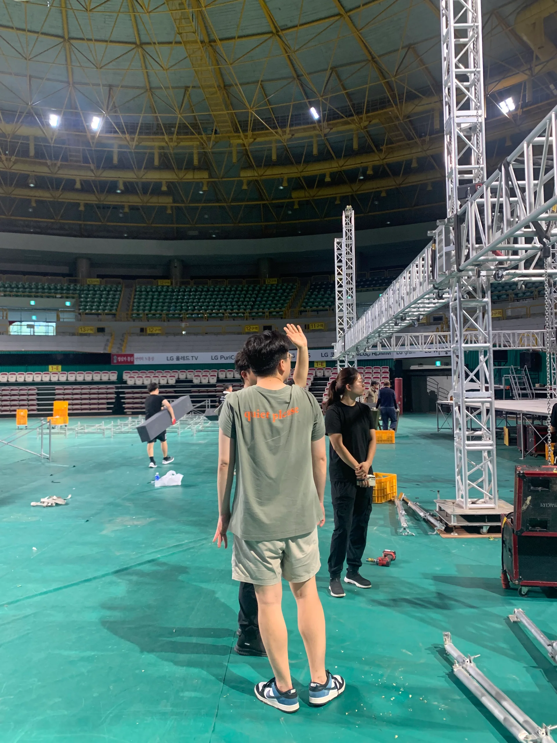 2024 광복 79주년 8·15 특별성회 — 창원 · 특별성회 무대 설치 현장 · 2024.08.09